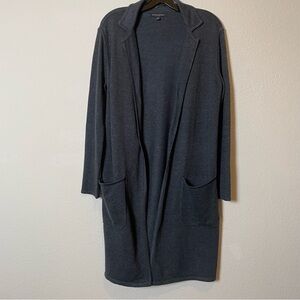Banana Republic Charcoal Open Front Duster Cardigan Sz S